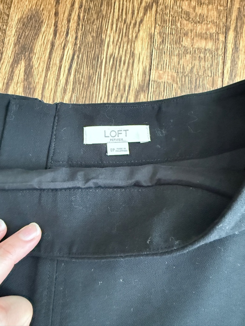 LOFT Petites Black mini skirt